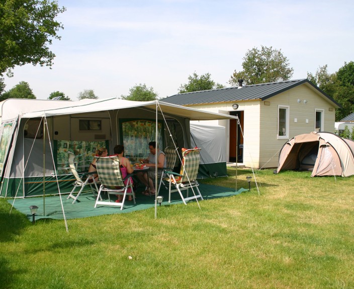Camping met privé sanitair
