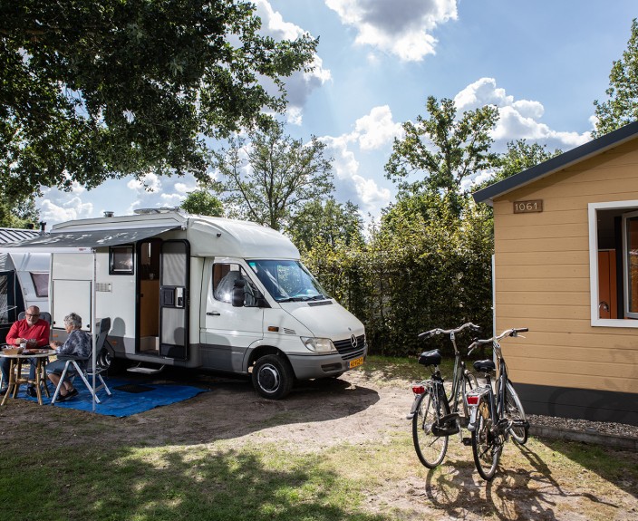 Camping met prive sanitair